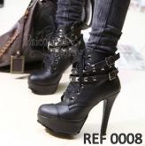 Black Punk Boots - REF 0008